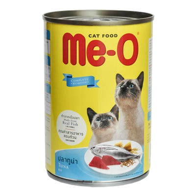 Me-O - อาหารแมว มีโอ ปลาทูน่าในเยลลี่ (ชนิดกระป๋อง)