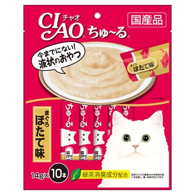CIAO - เชา ชูหรุ ครีมแมวเลีย ทูน่าเนื้อขาวรสหอยเชลล์ (SC-125)