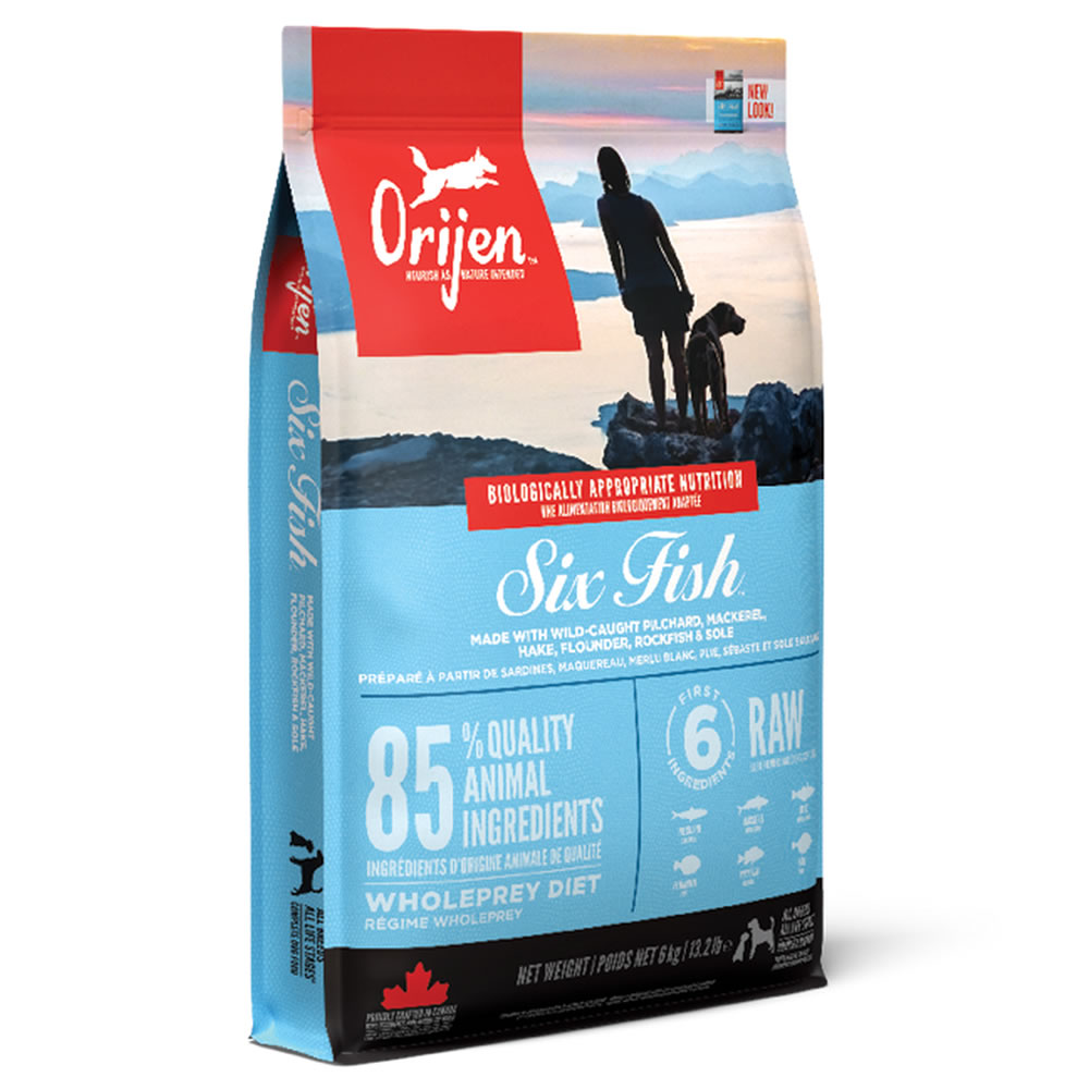 Orijen - Six Fish Dog - สูตรปลา 6 ชนิด สำหรับสุนัข