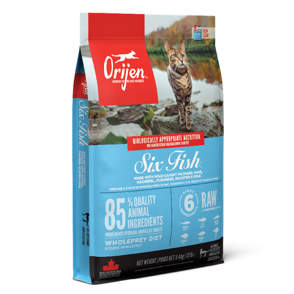 Orijen - Six Fish Cat - สูตรปลา 6 ชนิด สำหรับแมว