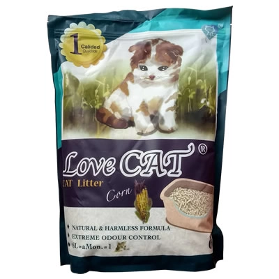 LOVECAT - ทรายเต้าหู้ กลิ่นข้าวโพด