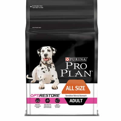 PRO PLAN - All Sizes Adult Sensitive Skin & Stomach with OPTIRESTORE