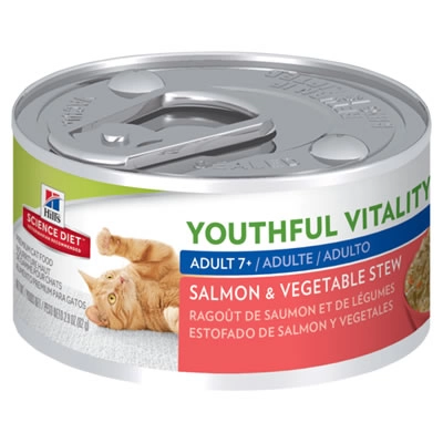 Hill's Science Diet - Adult 7+ Youthful Vitality Chicken & Vegetable Stew (แมวแก่กระป๋อง)