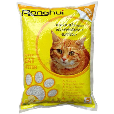 Ronghui - ทรายอนามัยสำหรับแมว กลิ่นเลมอน