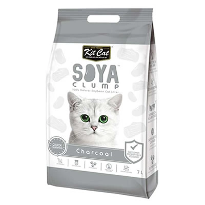 Kit Cat - Soya Clump ทรายแมวเต้าหู้ สูตร Charcoal