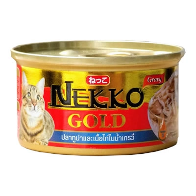 Nekko - Nekko Gold Tuna and Chicken in Gravy (กระป๋องเขียว)