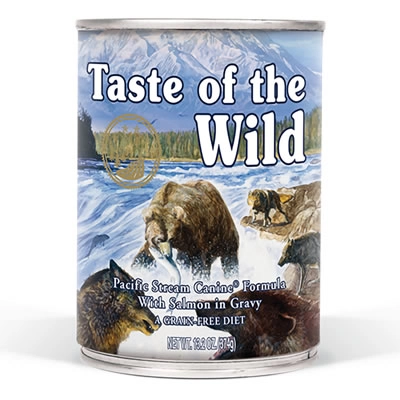 Taste of the Wild - Pacific Stream Canine Formula with Salmon in Gravy (กระป๋อง)
