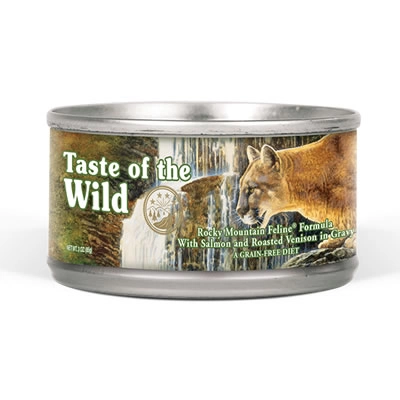 Taste of the Wild - Rocky Mountain Feline Formula with Salmon and Roasted Venison in Gravy (กระป๋อง)