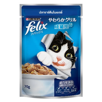 Felix - เฟลิกซ์ ปลาซาร์ดีนในเยลลี่ (แถบน้ำเงิน)