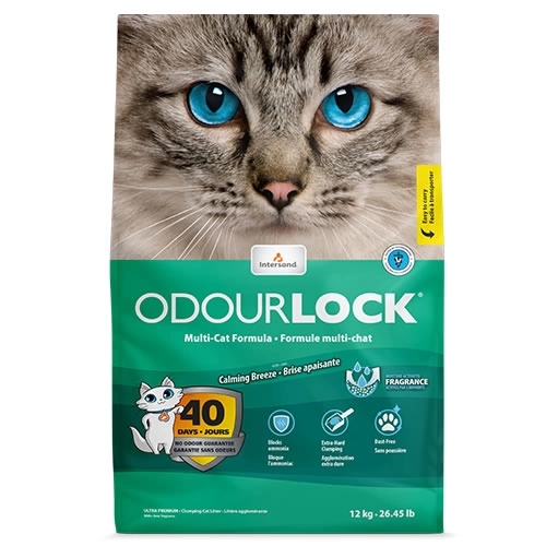 Odour Lock - ทรายแมวอัลตราพรีเมี่ยม - Calming Breeze Scent (เขียว)
