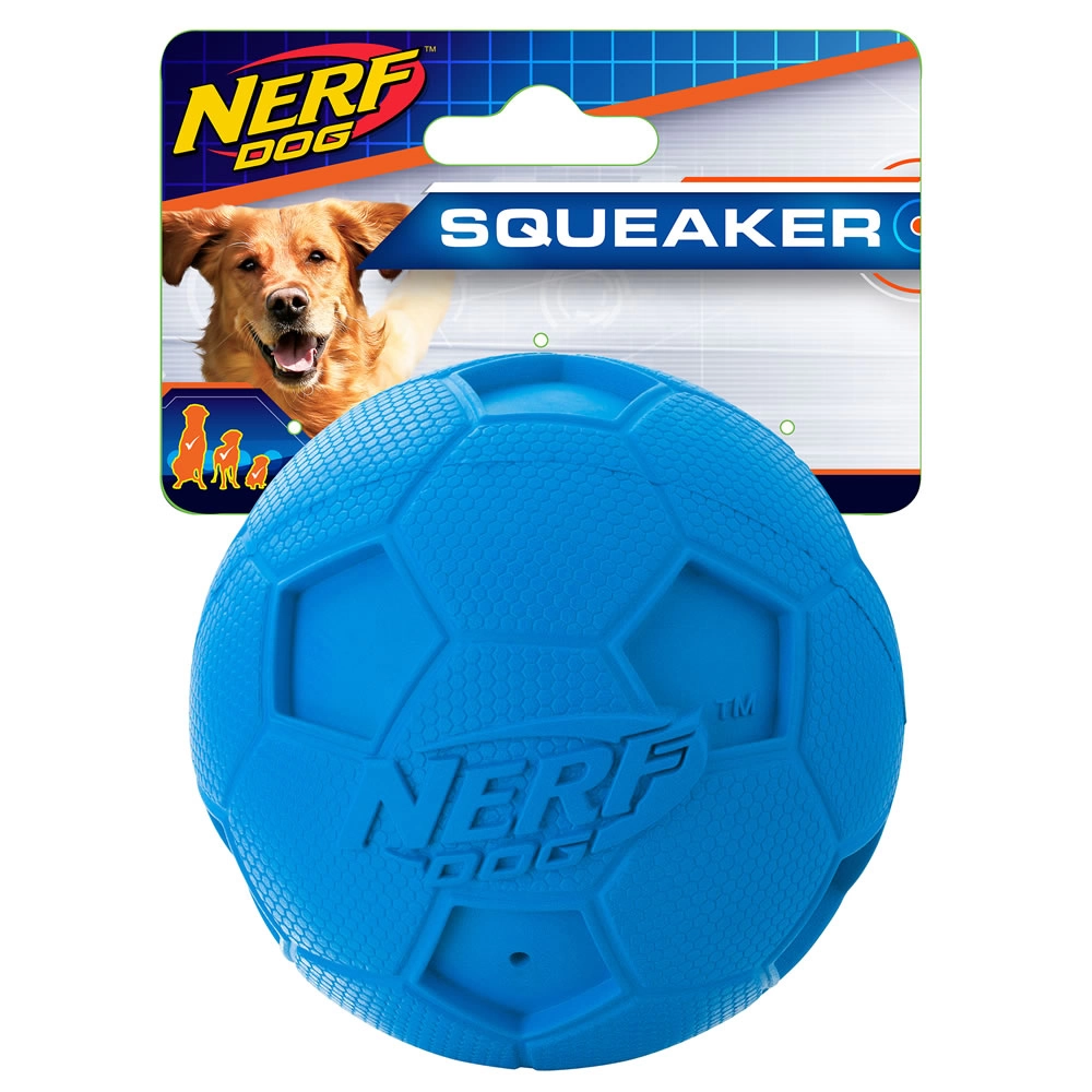 Nerf DOG - Nerf Dog Soccer Squeak Ball, Medium (3.25 in)