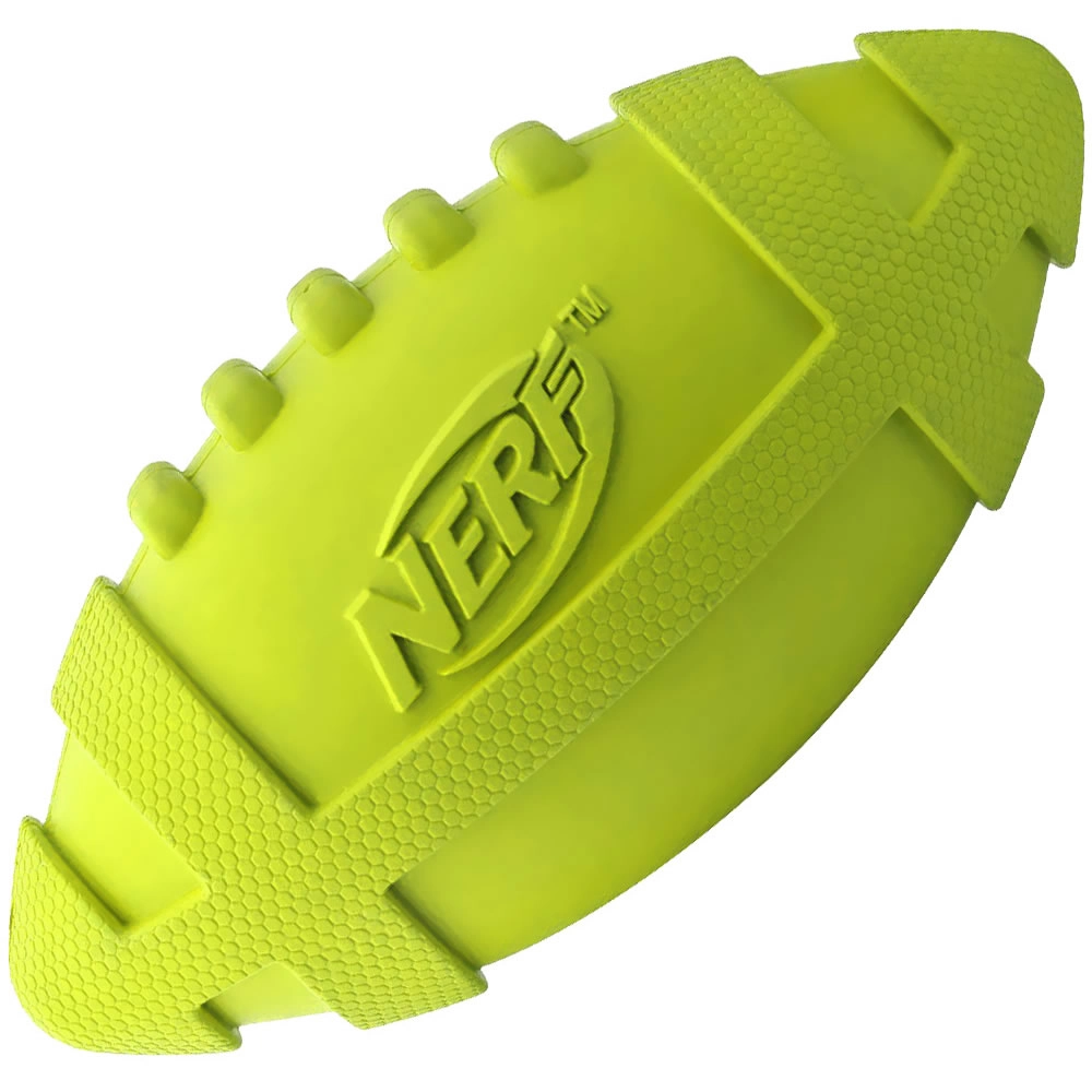 Nerf DOG Nerf Dog Rubber Football Medium 7 in