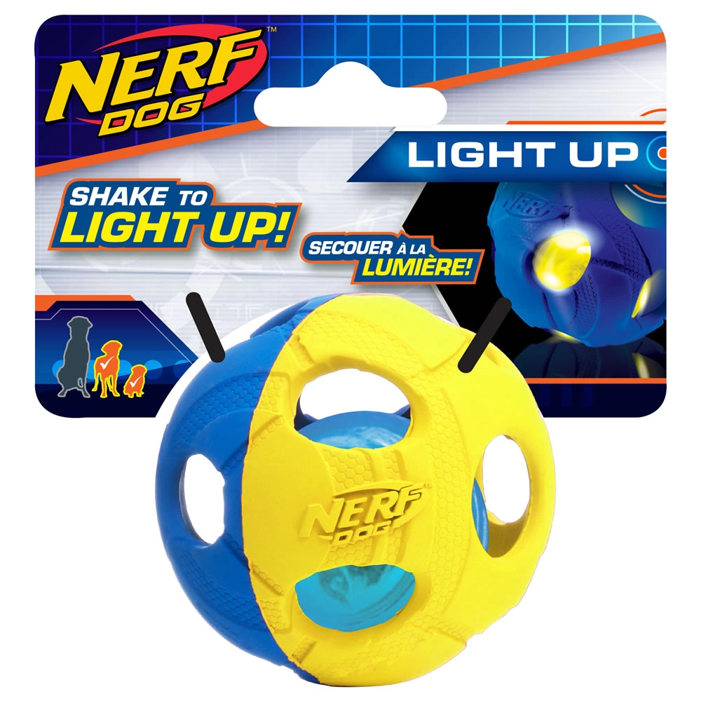 Nerf DOG - Nerf Dog LED Bash Ball, Small (2.5 in)