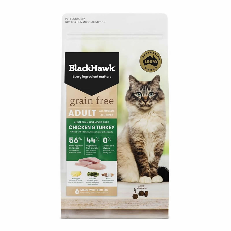 BlackHawk - Cat Adult Formula Grain Free Chicken & Turkey