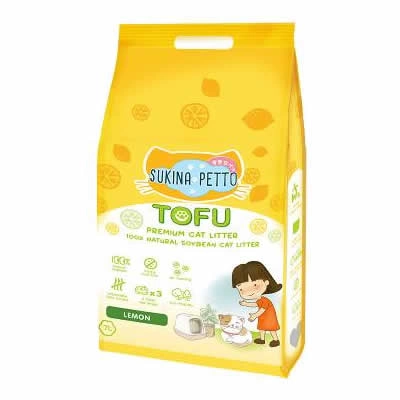 Sukina Petto - ทรายเต้าหู้เกรดพรีเมี่ยมสูตร Lemon