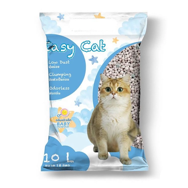 Easy Cat - ทรายแมวเบนโทไนต์ กลิ่นแป้งเด็ก