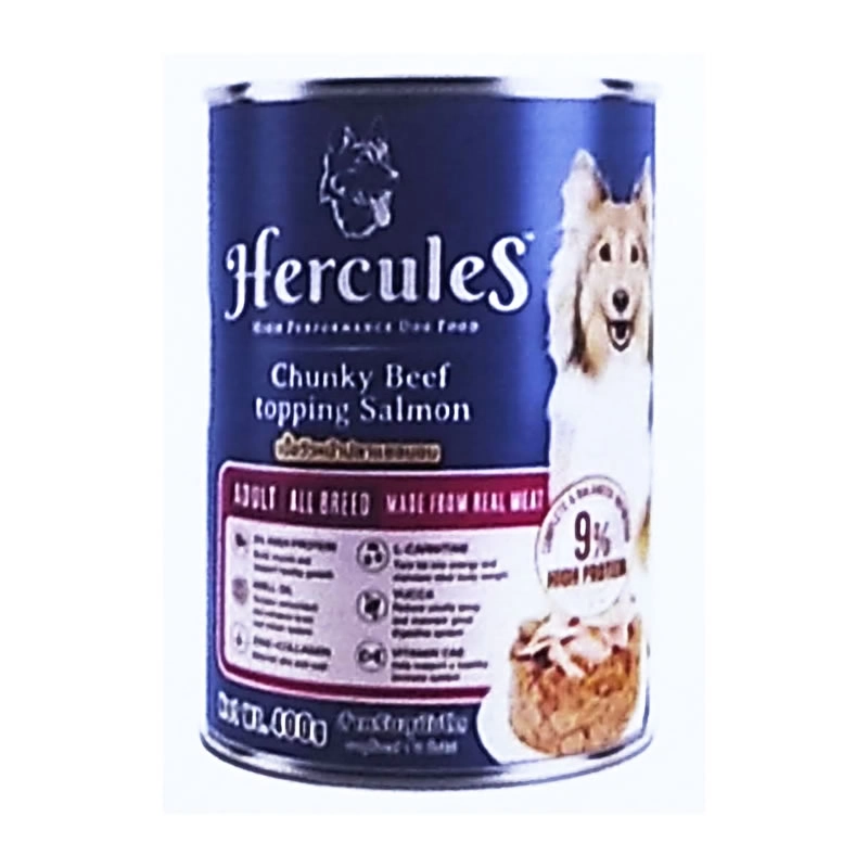 Hercules - Chunky Beef topping Salmon