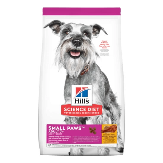 Hill's Science Diet - Adult 7+ Small Paws Chicken Meal, Barley & Brown Rice Recipe