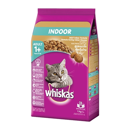 Whiskas - สูตรแมวโต เลี้ยงในบ้าน