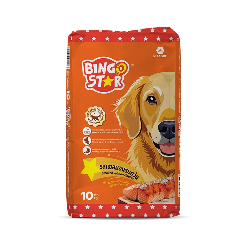 BINGO STAR - บิงโกสตาร์ สุนัขโต สูตร 3 มิกซ์ รสแซลมอนรมควัน