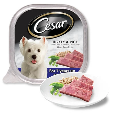 Cesar - ซีเนียร์ - ไก่งวง ข้าว พร้อมผัก