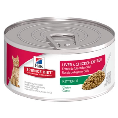 Hill's Science Diet - Kitten Liver & Chicken Entree (ลูกแมวกระป๋อง)