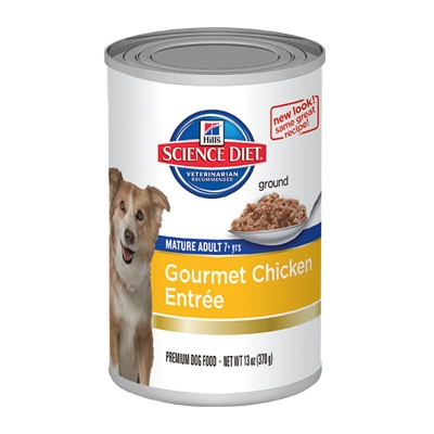 Hill's Science Diet - Adult 7+ Chicken & Barley Entree Dog Food (สุนัขแก่กระป๋อง)