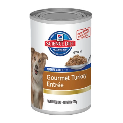 Hill's Science Diet - Adult 7+ Turkey & Barley Entree (สุนัขแก่กระป๋อง)