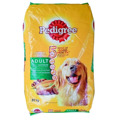 Pedigree - สูตรสุนัขโต - รสไก่และตับย่าง