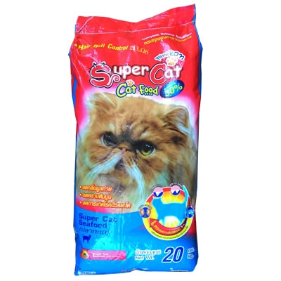 SuperCat - ซุปเปอร์แคท รสปลาทะเล (ฟ้า)